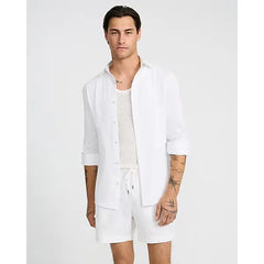 Express 6" Linen blend Drawstring Elastic Waist Short